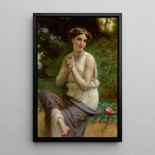 A Classic Beauty - Charles La Fontaine — framed artwork on a wall
