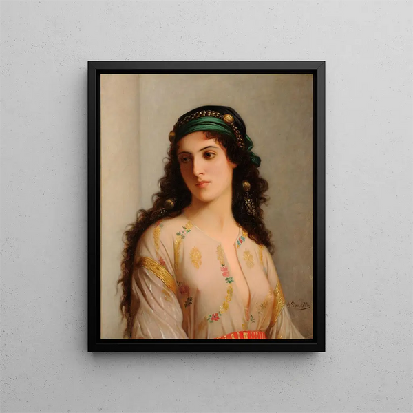 Jewish Painting of Tangier - Charles Landelle — framed artwork on a wall