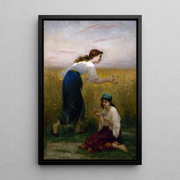 Reproduction of the painting Les bleuets - Charles Landelle