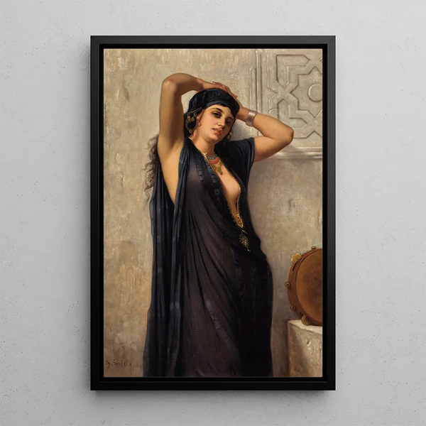 L'orientale - Charles Landelle — framed artwork on a wall
