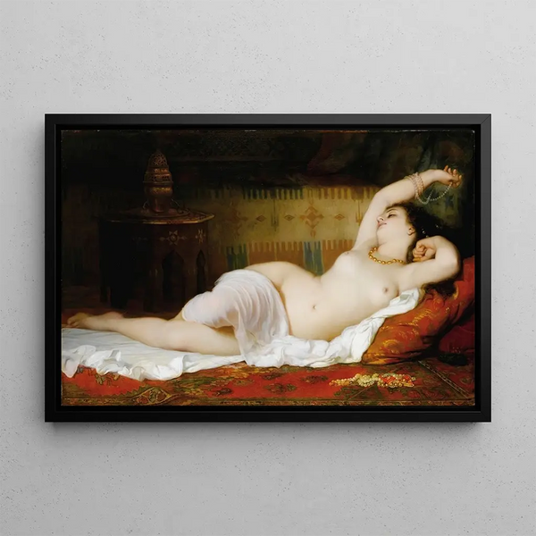 The Wake-up - Charles Landelle — framed artwork on a wall