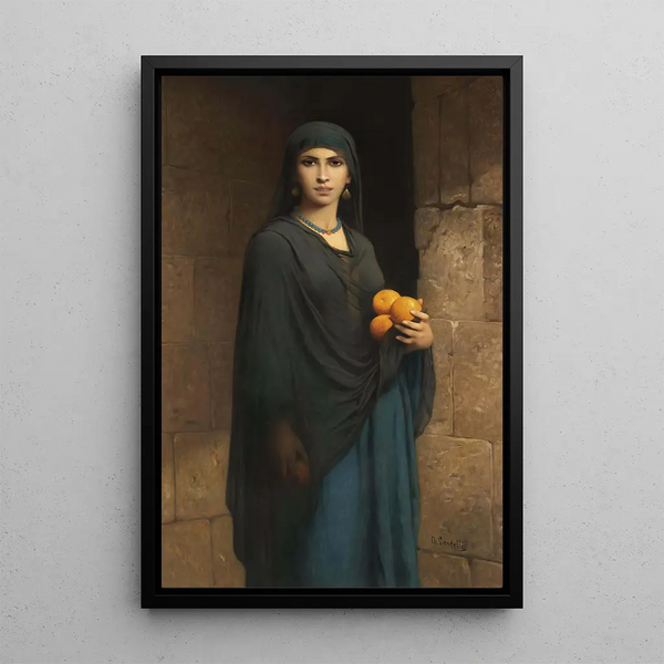 Reproduction of the painting Woman with Oranges - Charles Landelle