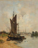 Scene of the port on the Seine in Rouen - Charles Lapostolet — artwork view