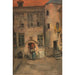 Roman Courtyard Painting - Charles Lefebvre — artwork view