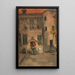 Roman Courtyard Painting - Charles Lefebvre — framed artwork on a wall