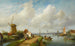 Les Gens de la Pêche dans un Village Néerlandais - Charles Leickert — artwork view