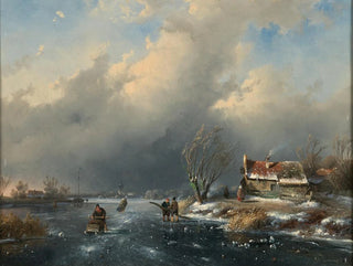 Ice Skaters - Charles Leickert — artwork view