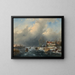 Ice Skaters - Charles Leickert — framed artwork on a wall