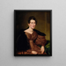 Portrait of a Lady - Charles Loring Elliott — framed artwork on a wall
