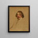 Portrait inachevé painting by Henry J. Brent - Charles Loring Elliott — framed artwork on a wall