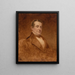 Washington Irving - Charles Loring Elliott — framed artwork on a wall
