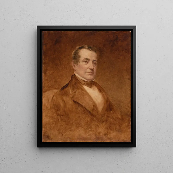 Washington Irving - Charles Loring Elliott — framed artwork on a wall