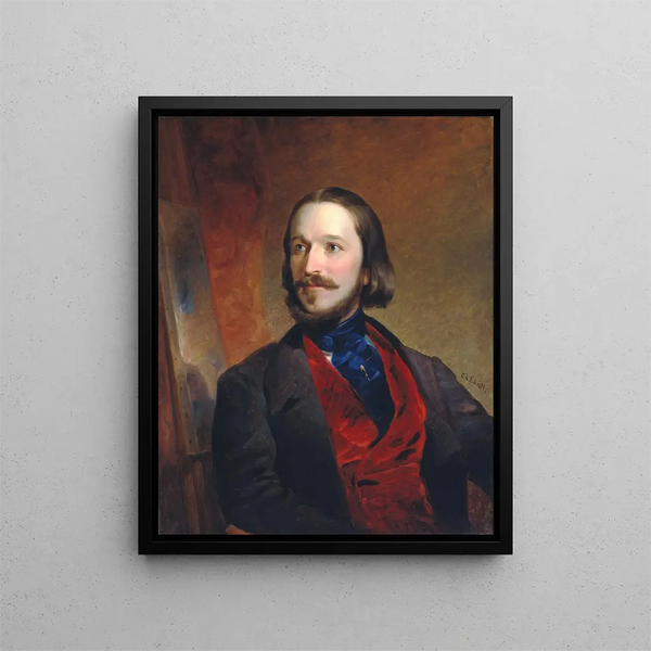 William Sidney Mount - Charles Loring Elliott — framed artwork on a wall