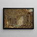 Architectural Fantasy Painting with Roman Ruins - Charles Louis Clérisseau — framed artwork on a wall