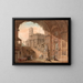 Caprice de ruines antiques - Charles Louis Clérisseau — framed artwork on a wall