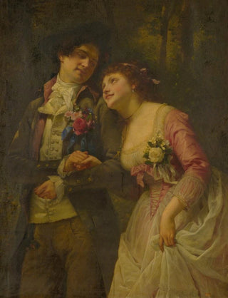 The Fiancés - Charles Louis Müller — artwork view