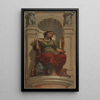 Reproduction of the painting L'invention ou la sculpture - Charles Louis Müller