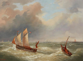 Departure - Charles Louis Verboeckhoven — artwork view