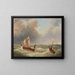 Departure - Charles Louis Verboeckhoven — framed artwork on a wall