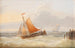 Ships on Rough Sea - Charles Louis Verboeckhoven — artwork view