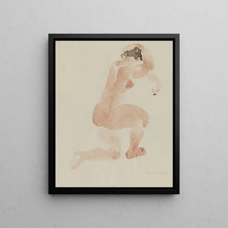 Female Nude Painting - Charles Malfray — framed artwork on a wall
