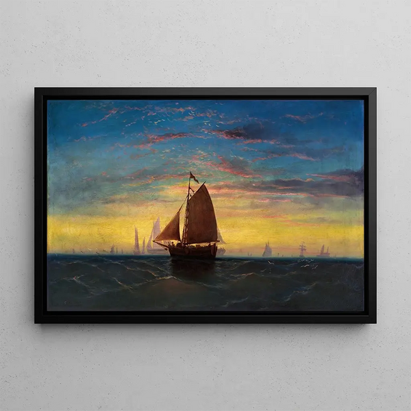 Port of Boston - Charles Manger — framed artwork on a wall