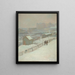 La Neige à Montmartre - Charles Marie Dulac — framed artwork on a wall