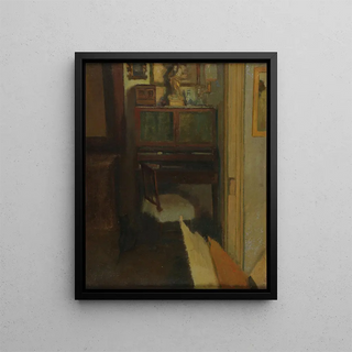 Sa chambre - Charles Marie Dulac — framed artwork on a wall