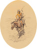 Warrior Assiniboine - Charles Marion Russell — artwork view