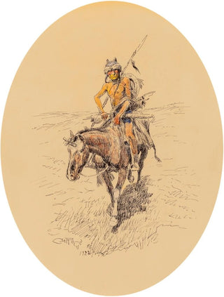 Warrior Assiniboine - Charles Marion Russell — artwork view