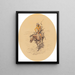 Warrior Assiniboine - Charles Marion Russell — framed artwork on a wall
