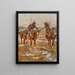 The Meeting - Charles Marion Russell — framed artwork on a wall