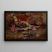 Waiting and Crazy - Charles Marion Russell — framed artwork on a wall