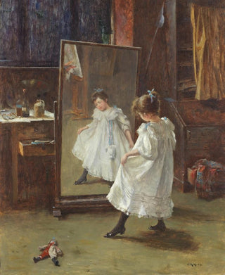 The artist's mirror - Charles Martin Hardie — artwork view