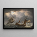 Ships in a Storm - Charles Martin Powell — framed artwork on a wall