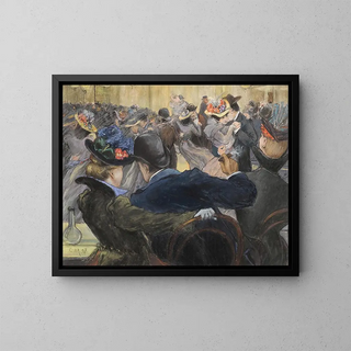 Au bal - Charles Maurin — framed artwork on a wall