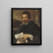 Portrait of a Man - Charles Mellin — framed artwork on a wall