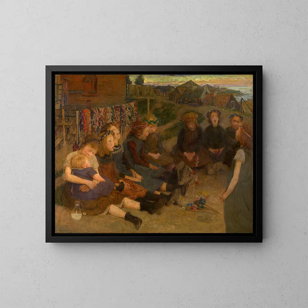 Child's Play - Charles Mertens — framed artwork on a wall