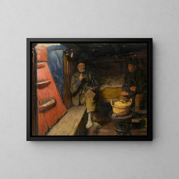 Saloon - Charles Mertens — framed artwork on a wall