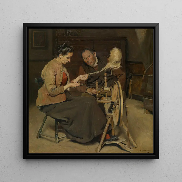 The Spinner - Charles Mertens — framed artwork on a wall