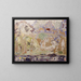Figures and Deer - Charles Prendergast — framed artwork on a wall