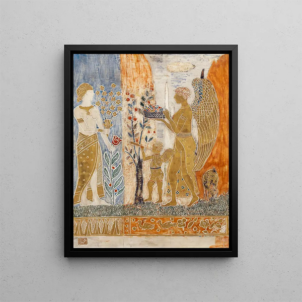 L'Offrande - Charles Prendergast — framed artwork on a wall