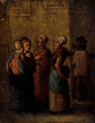 Group of women in the street - Charles Raymond Chabrillac — artwork view
