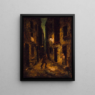 La Rue du Petit-Musc - Charles Raymond Chabrillac — framed artwork on a wall