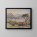 Landscape with Sheep - Charles Reginald Aston — framed artwork on a wall