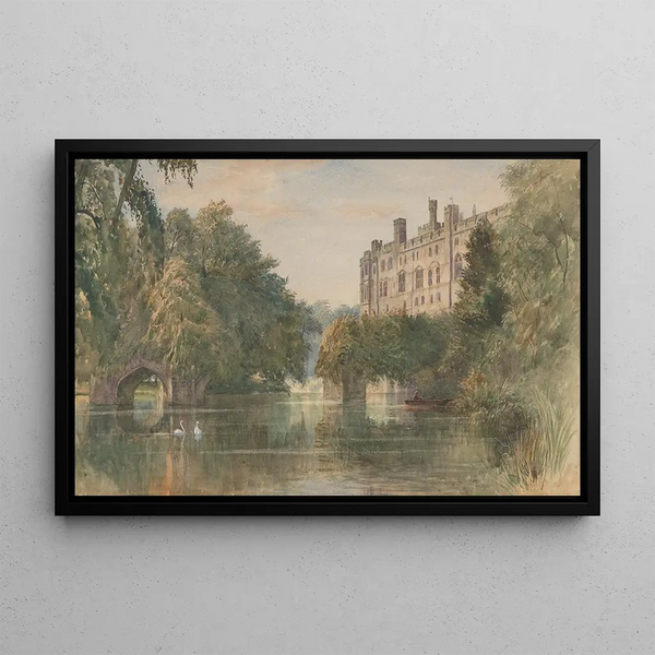 Château de Warwick - Charles Reginald Aston — framed artwork on a wall