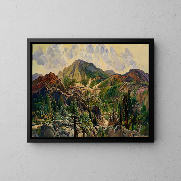 Route dans les Cuyamacas - Charles Reiffel — framed artwork on a wall