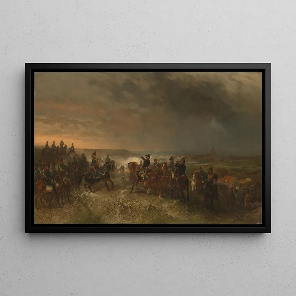 Battle of Castricum - Charles Rochussen — framed artwork on a wall