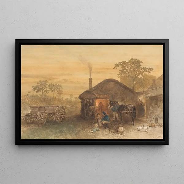 The Farrier - Charles Rochussen — framed artwork on a wall