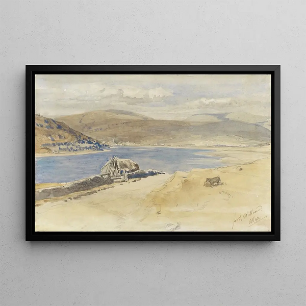 View of Loch Linnhe near Fort William, Scotland - Charles Rochussen — framed artwork on a wall